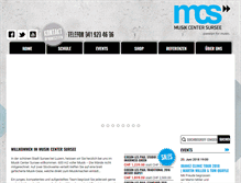Tablet Screenshot of musikcenter-sursee.ch